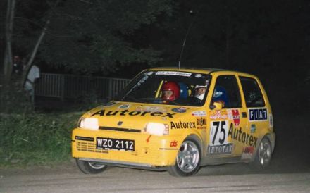 Jacek Sikora i Marek Kaczmarek - Fiat Cinquecento Sporting.